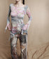 Medieval Print Tassel Pants